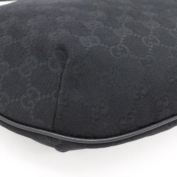Pre Loved gucci Monogram Canvas Shoulder Bag Women black | black Crossbody Bags - Picture 3 of 8